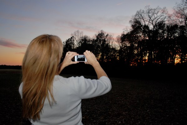Capturing another glorious sunset using the amazing iPhone camera. HDR settings, of course.