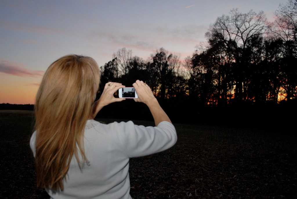 Capturing another glorious sunset using the amazing iPhone camera. HDR settings, of course.